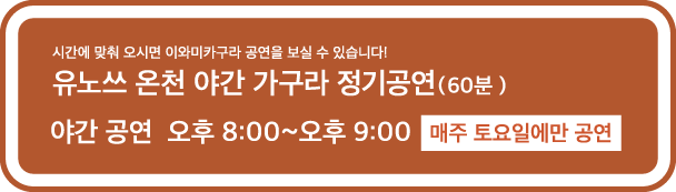 유노쓰 온천 야간 가구라 정기공연(60분)